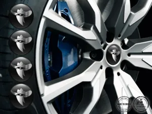 Adesivi Ruota Stile Tuning Badge Cupola Lusso Auto